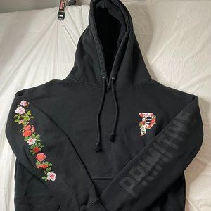 Primitive Skateboarding Men's Black Dirty P Roses Bird Hoodie Medium
